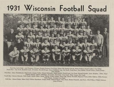 1931 Badger Football squad