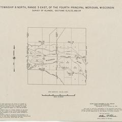[Public Land Survey System map: Wisconsin Township 08 North, Range 03 East]