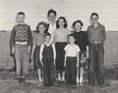 Plain View School students, 1948