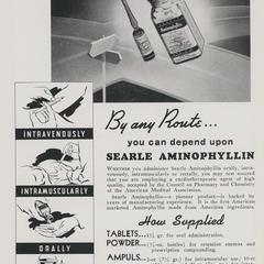 Searle Aminophyllin advertisement