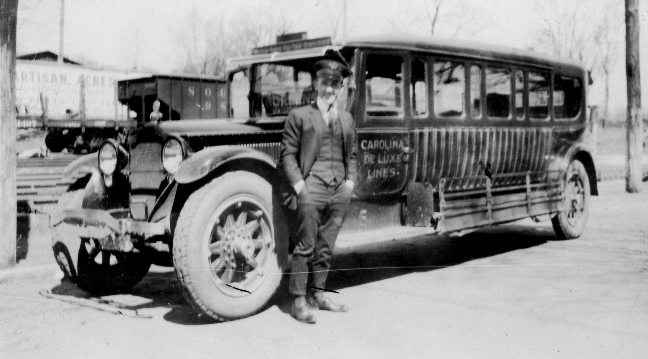 Oliver Noll Working As A Bus Driver In North Carolina Uwdc Uw Madison Libraries