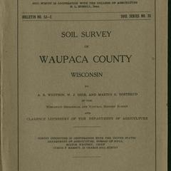 Soil survey of Waupaca County, Wisconsin