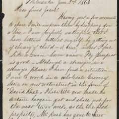 [Letter from unknown author to Jakob Sternberger, June 2, 1863]