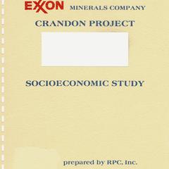 Study plan : socioeconomic assessment, Exxon Crandon Project