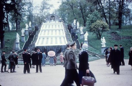Chessboard Hill Cascade in the Peterhof grounds