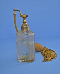 Art Deco glass perfume bottle