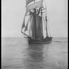 "Flying Dutchman" - schooner "Contest" - entering harbor