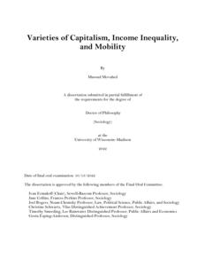 Varieties of Capitalism, Income Inequality, and Mobility