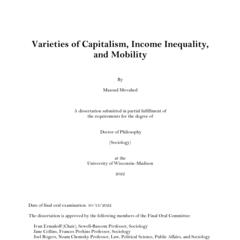 Varieties of Capitalism, Income Inequality, and Mobility