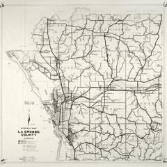 Highway map of La Crosse County