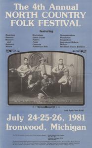 North Country Folk Festival poster, 1981