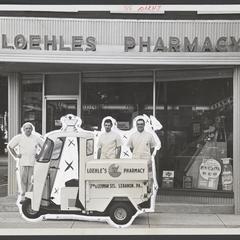 Loehle's Pharmacy delivery vehicle and store