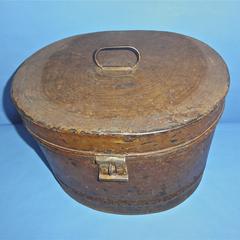 Welsh copper travel hatbox
