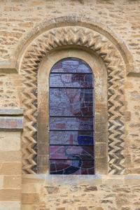 Iffley St Mary Church north nave window