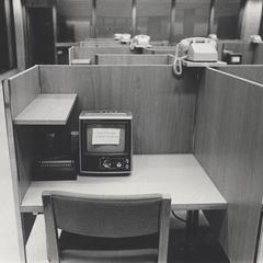 Student workspaces in the UW-Parkside library