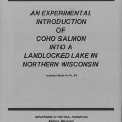 An experimental introduction of coho salmon into a landlocked lake in northern Wisconsin
