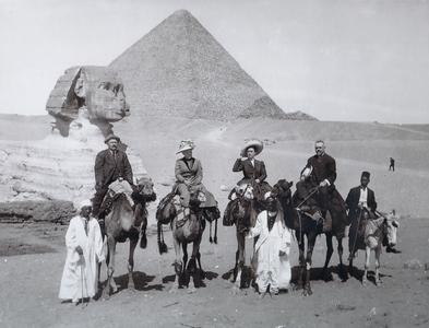 Thomas B. Jeffery and his wife in Egypt