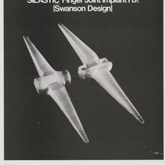 Silastic Finger Joint Implant advertisement
