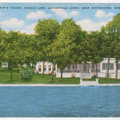 Deakin's Island, Middle Lake, Lauderdale Lakes, near Whitewater, Wis.