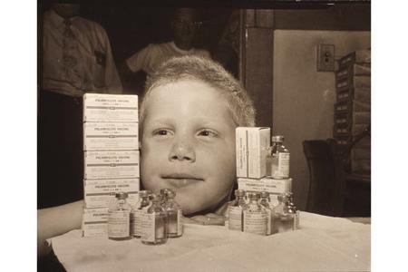 Public information photo used to announce the new polio vaccine clinics