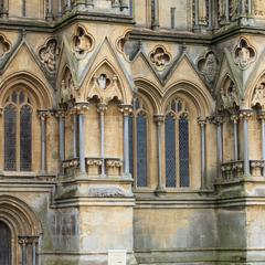 Wells Cathedral exterior west facade