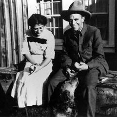 Aldo Leopold, Estella, and Flick at Les Cheneaux