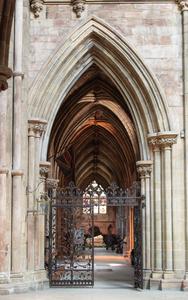 Lichfield Cathedral interior south choir aisle