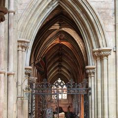 Lichfield Cathedral interior south choir aisle
