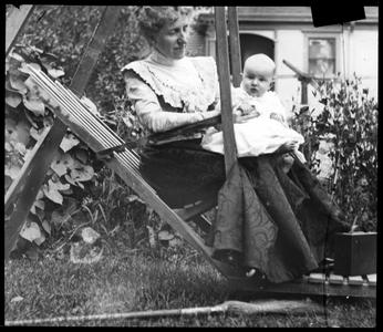 Miss Worstell and T. E. B. Jr.
