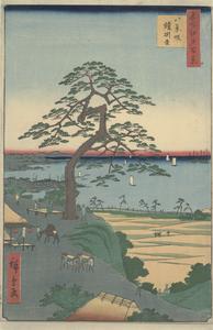The Hakkei Slope and the Yoroikake Pine, no. 26 from the series One-hundred Views of Famous Places in Edo