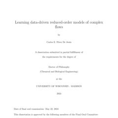 Learning data-driven reduced-order models of complex flows