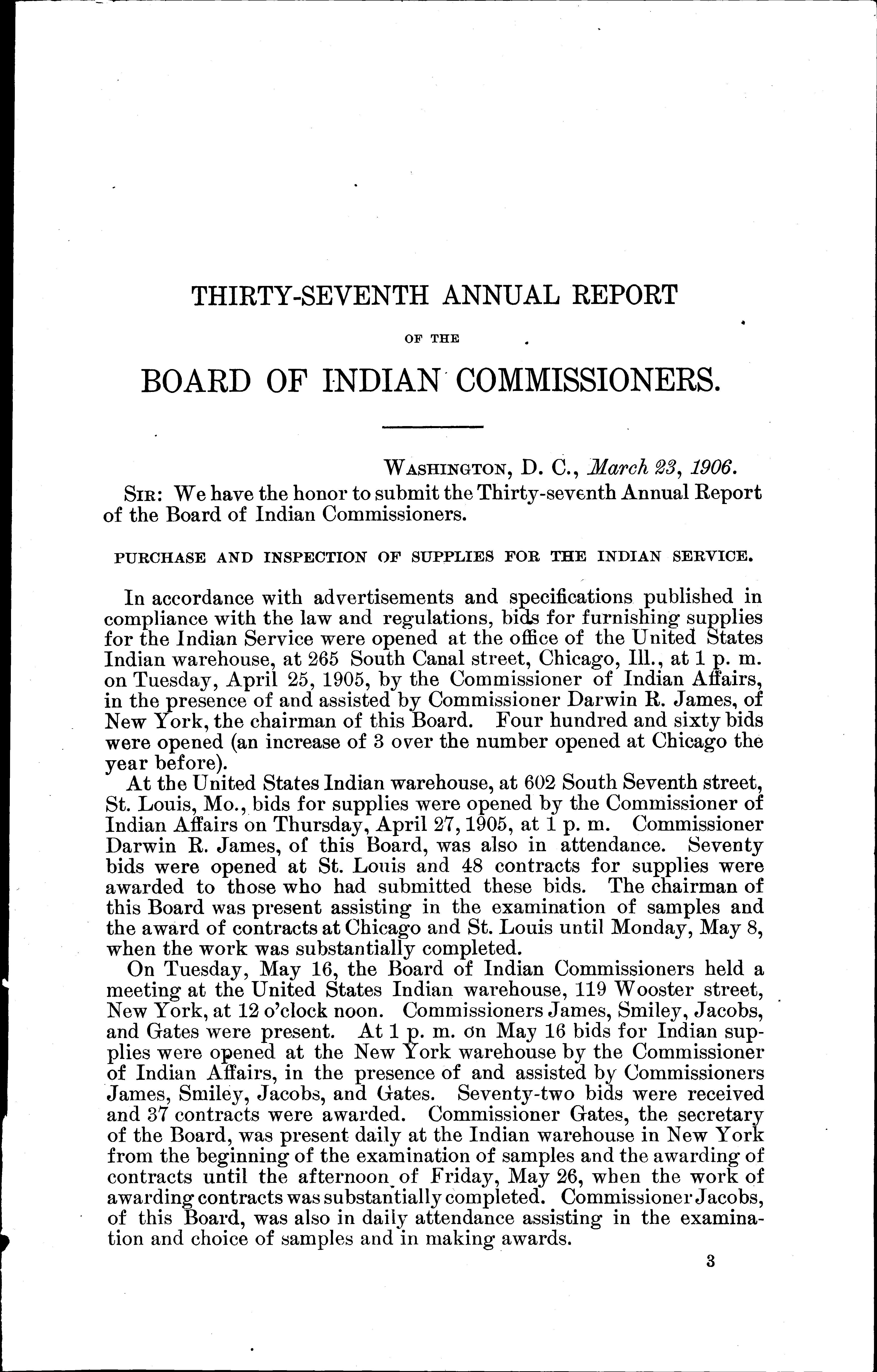 Annual Report Of The Commissioner Of Indian Affairs, For The Year 1905 ...