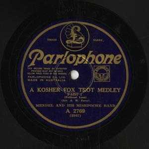 Kosher fox trot medley, Part 1 (Petticoat Lane)
