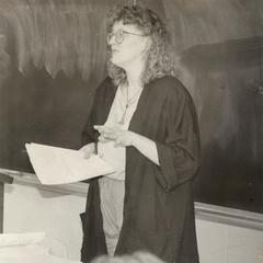 Julie Tharp lecturing, University of Wisconsin--Marshfield/Wood County