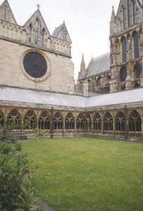 Lincoln Cathedral exterior cloister
