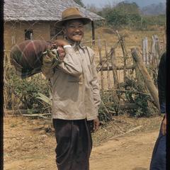 Villager going to market