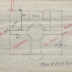 Plan of first floor, Bascom Hall