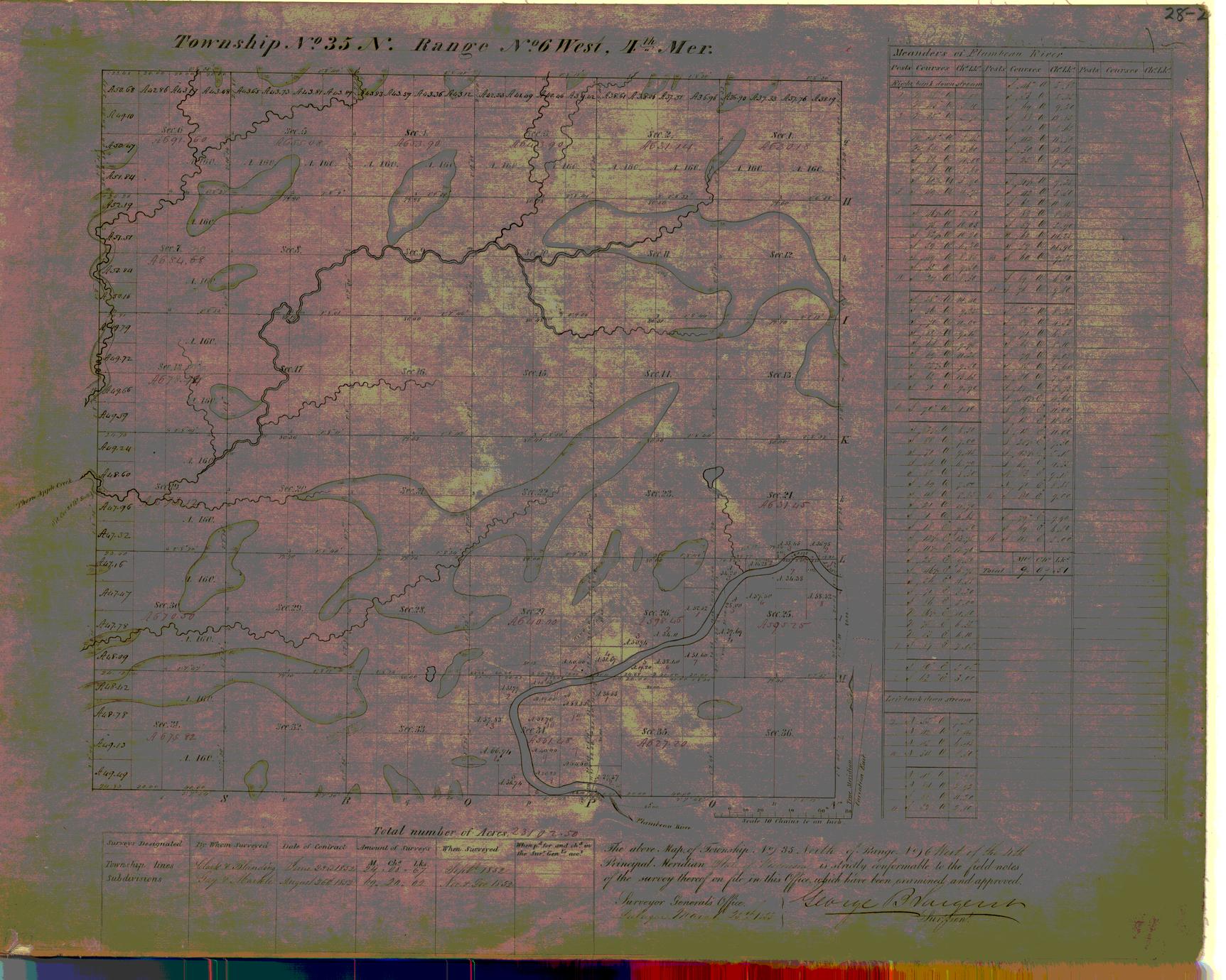 [Public Land Survey System map: Wisconsin Township 35 North, Range 06 West]
