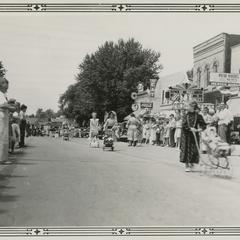 Centennial parade of 1938 in downtown Fox Lake