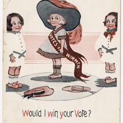 Votes for wimmen, suffrage postcard