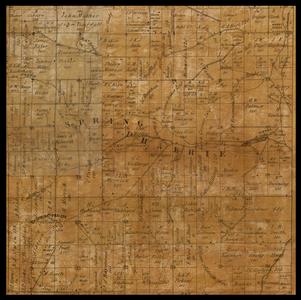 Spring Prairie Township plat map, 1857