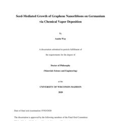Seed-Mediated Growth of Graphene Nanoribbons on Germanium via Chemical Vapor Deposition