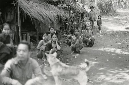 Refugees from Meun Hua Meung in the village of Nam Ho in Attapu Province