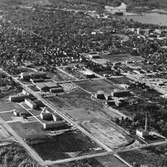 Aerial view of Wisconsin State University-Stevens Point, 1965