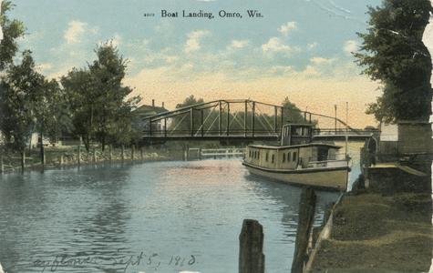 Boat landing, Omro, Wisconsin