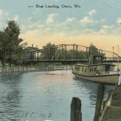 Boat landing, Omro, Wisconsin