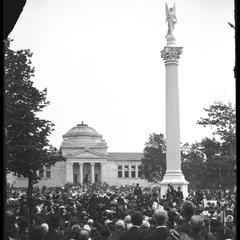 Library Monument after unveiling