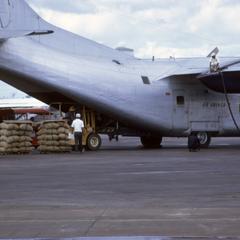 Airplane loading rice