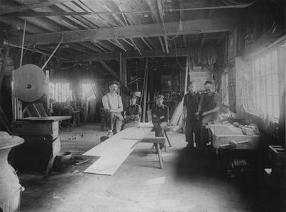 Workers at the A. Baetz & Son shop