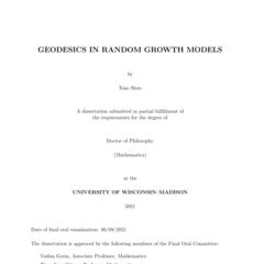 Geodesics in random growth models